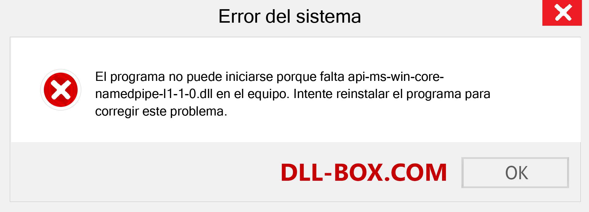 ¿Falta el archivo api-ms-win-core-namedpipe-l1-1-0.dll ?. Descargar para Windows 7, 8, 10 - Corregir api-ms-win-core-namedpipe-l1-1-0 dll Missing Error en Windows, fotos, imágenes